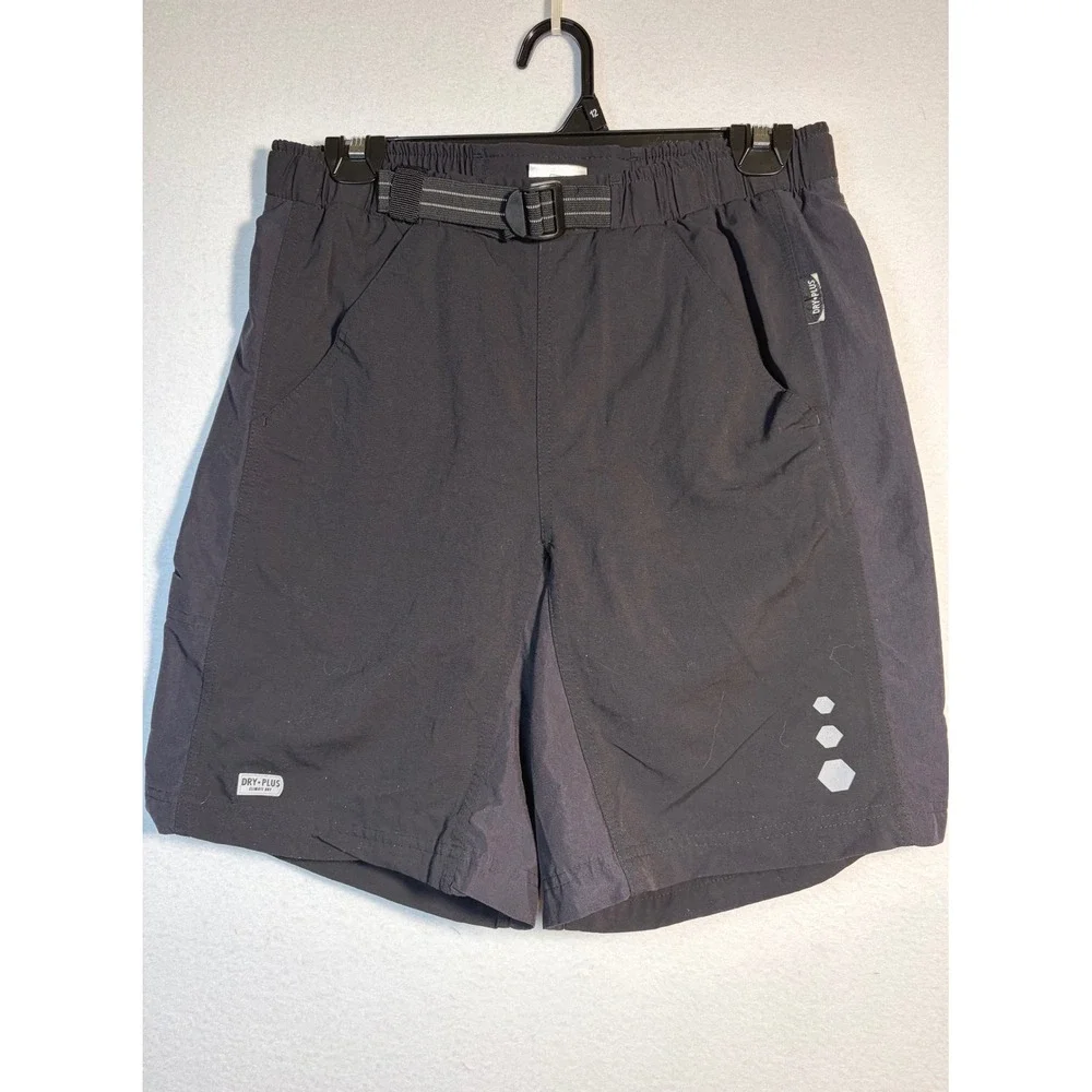 Nakamura Biking Shorts Mens Small Black Excellent Dry-Plus Belted Athletic